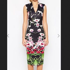 Baker London Bodycon Tropics Dress